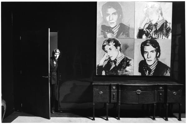 Jeanloup Sieff, Portrait of Yves Saint Laurent at his home for Italian Vogue , 1972