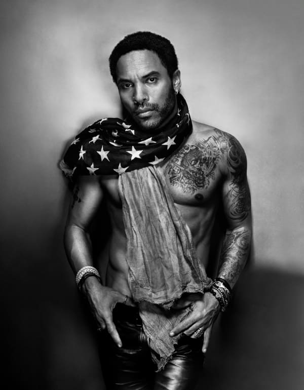 Marc Hom, Lenny Kravitz at his home in Paris, France, 2010