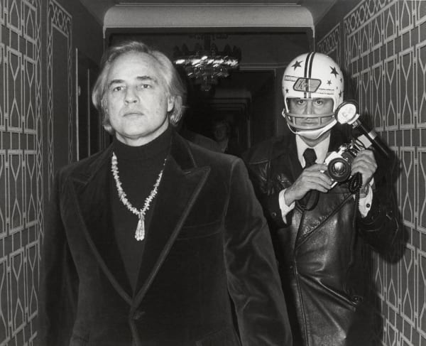 Ron Galella, Marlon Brando and Ron Galella, New York, 1974