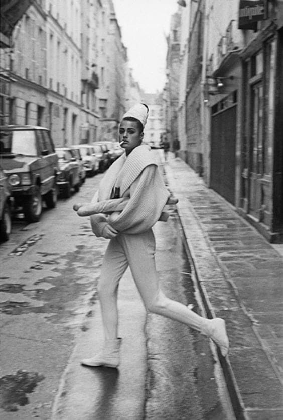 Peter Lindbergh, Yasmin Le Bon, for New York Times Magazine, Paris, 1985