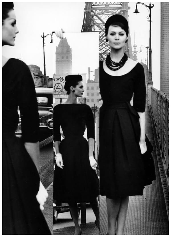 William Klein, Anne St. Marie + Isabella + Mirror, Queensborough, 1962