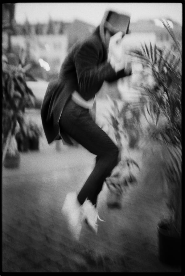 Max Vadukul, Ca Cartoon, Linda Evangelista, for Vogue Paris, New York City, 1989