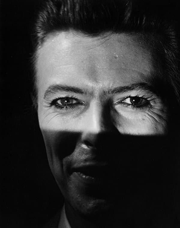 Ron Galella, David Bowie at the opening of "The Elephant Man", Booth Theater, New York City, 1980