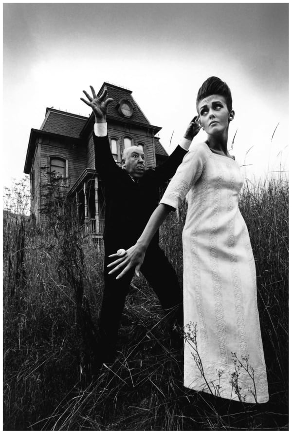 Jeanloup Sieff, Alfred Hitchcock and Ina, Hollywood, Harper's Bazaar, 1962