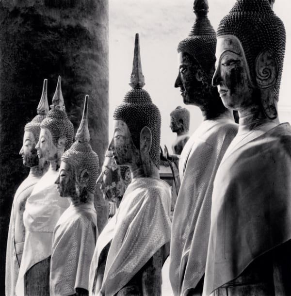 Michael Kenna, Eight Buddha Statues, Wat Visounarat, Luang Prabang, Laos, 2015