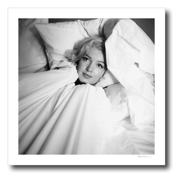 Milton H. Greene, Marilyn Monroe in the guest bedroom of Hollywood producer Joseph Schenck’s villa, October, 1953