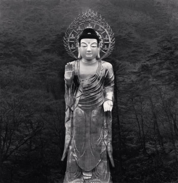 Michael Kenna, Golden Maitreya Buddha, Beopjusa Temple, Boeun, Chungcheongbuk-do, South Korea, 2007
