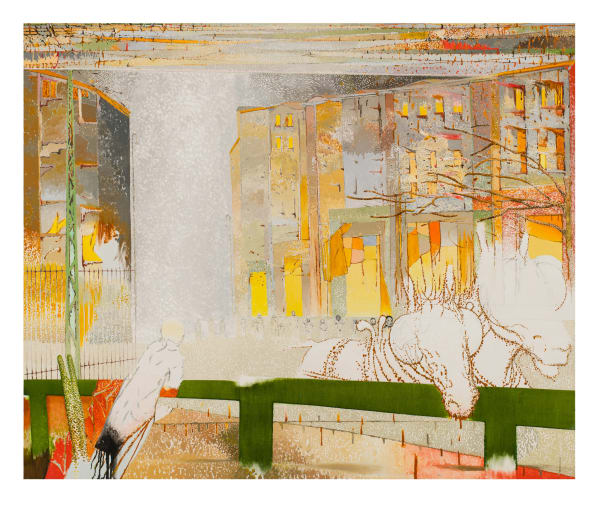 Irving Petlin, Horse-Pull of Europe, 1987