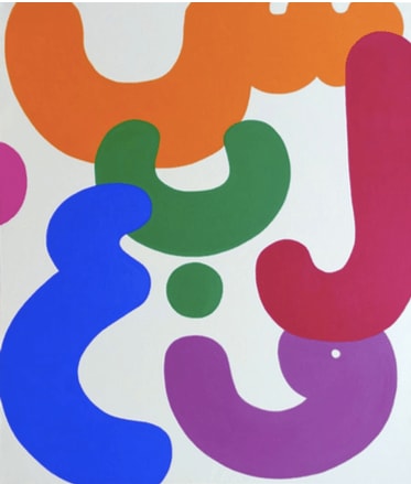 Arahmaiani, Song of Rainbow in White ( Dyptich), 2019