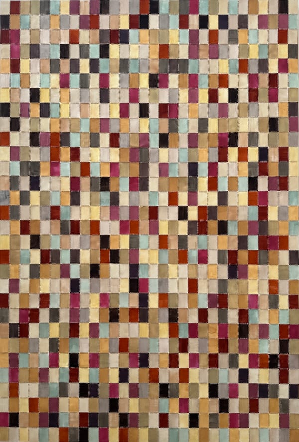 Katerina Gribkoff, Paper Quilt with Plants Ink, 2024