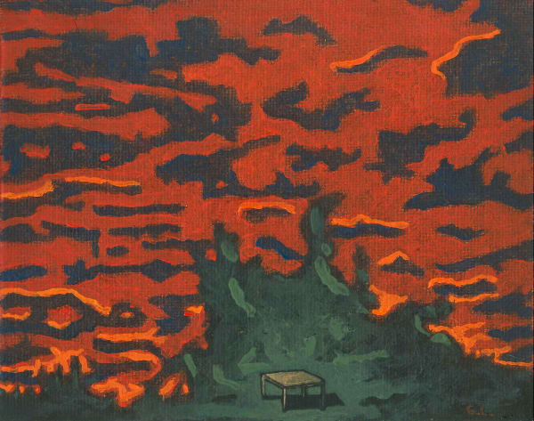 Coco González Lohse El Testigo, 2020 Oil on canvas board 12 x 15 cm