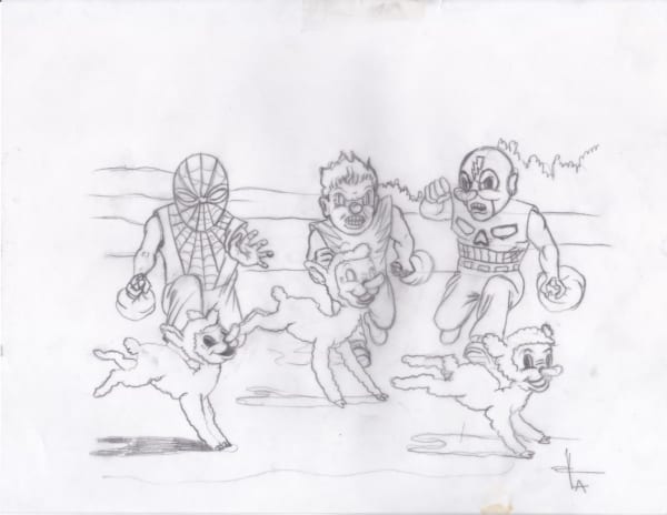 Víctor Castillo Untitled (Sketches) n° 24, 2011 - 2021 Graphite on vellum paper 21.6 x 27.9 cm