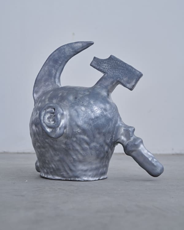 Vicente Prieto Gaggero Símbolo, 2021 Hand-built pigmented ceramic and enamel 28 x 28 x 22 cm