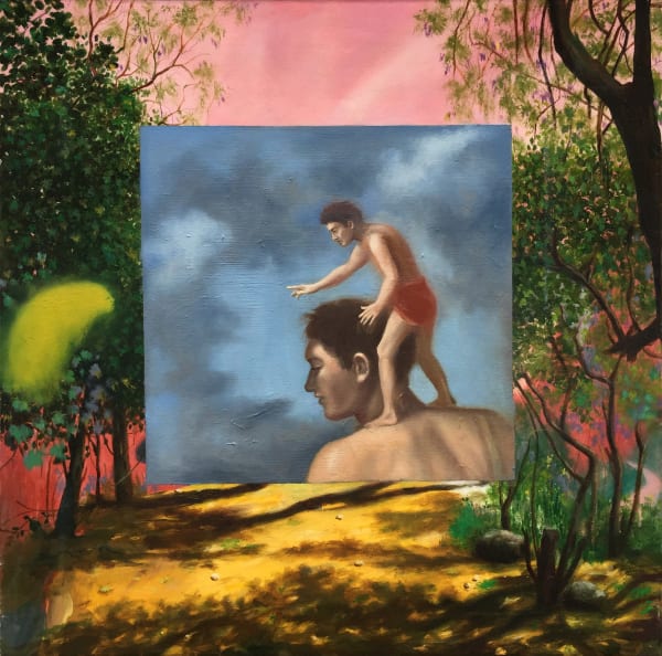 Elías Santis, Orión sobre paisaje andino, 2022