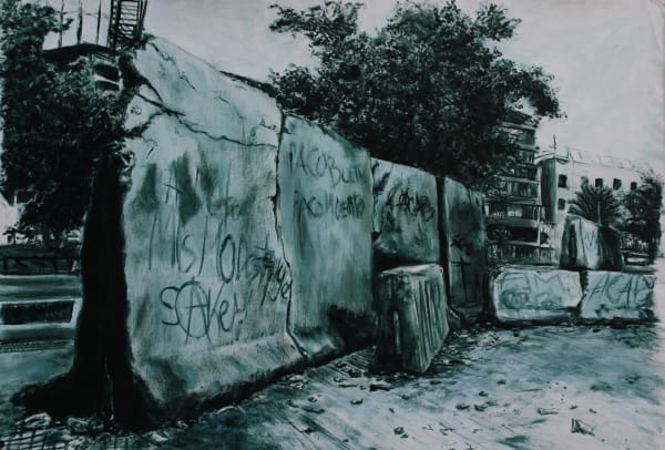 Johans Peñaloza Ensamblaje Territorial n° 22, 2021 Acrylic on canvas 74 x 108 cm