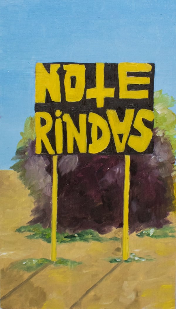 Aracelly Amigo No te rindas, 2021 Oil on MDF 31 x 14 cm