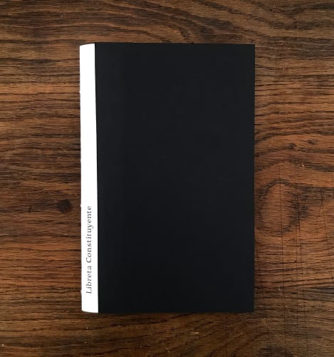 Zine Because It's Not Fun Libreta Constituyente, 2019 Object book printed with the 1980 Political Constitution of Chile 22 × 13,5 × 1 cm