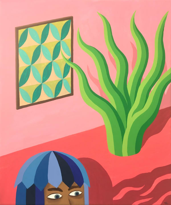 Yaikel Habitación Rosada, 2020 Acrylic on canvas 60 x 50 cm