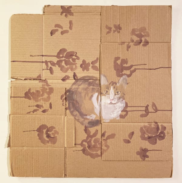 Alison Monsalve Sin Título, 2021 Latex on assembled cardboard 58 x 56 cm