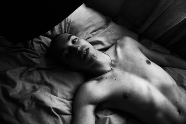 Gagball Dian After Cum, 2018 Black & White photography printed in ILFORD perl RC 260 gr 30 x 45 cm