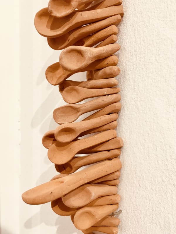 Débora Caro Resonancia 11.926,43, 2020 Red clay Variable dimensions