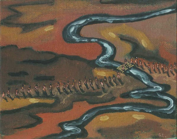 Coco González Lohse El Último Apaga la Luz, 2020 Oil on canvas board 12 x 15 cm