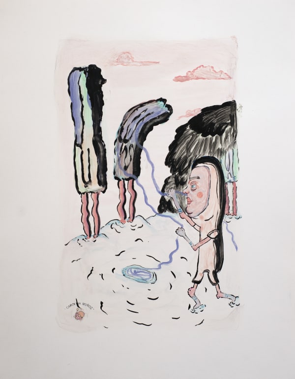 Carolina Muñoz Croma 1, 2021 Oil on paper 27.9 x 21.6 cm