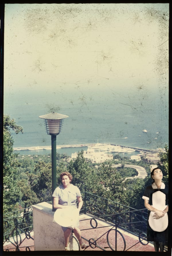 Juvenal Barría Ficciones Exteriores III n°30, 2018 Hasselblad scanned and manipulated vintage Agfa colour slide, 12-ink inkjet print on Photo Premium Luster Paper 280 gr Framed with Nielsen Aluminium moulding 110 x 73 cm