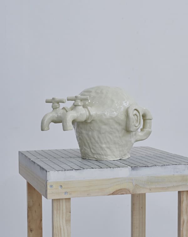 Vicente Prieto Gaggero Grifos, 2021 Hand-built pigmented ceramic and enamel 29 x 23 x 20 cm