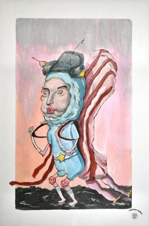 Carolina Muñoz Croma 8, 2021 Oil and spray paint on canvas 33 x 21.6 cm