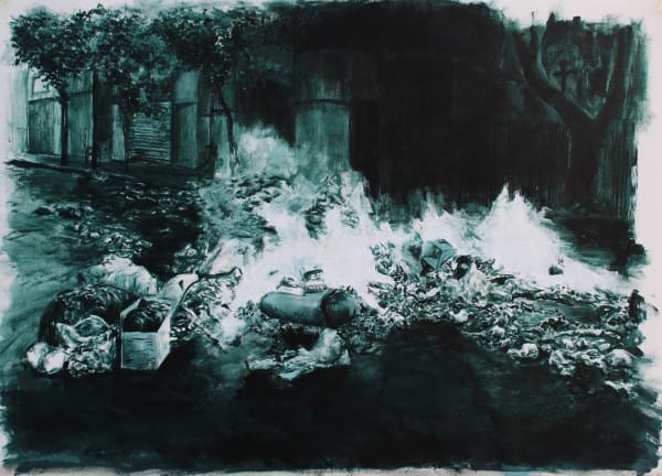 Johans Peñaloza Ensamblaje Territorial n° 23, 2021 Acrylic on canvas 78.6 x 108.2 cm