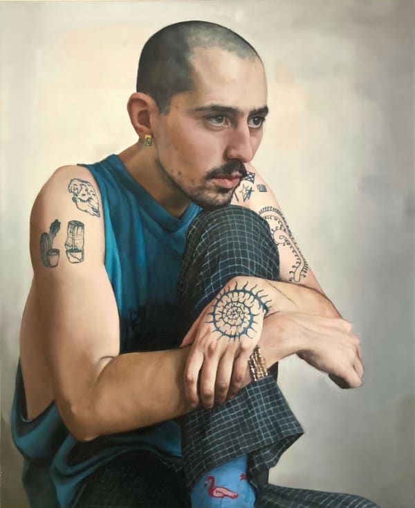 Luna Morgana Leo, 2023 Oil on canvas 73 x 65 cm