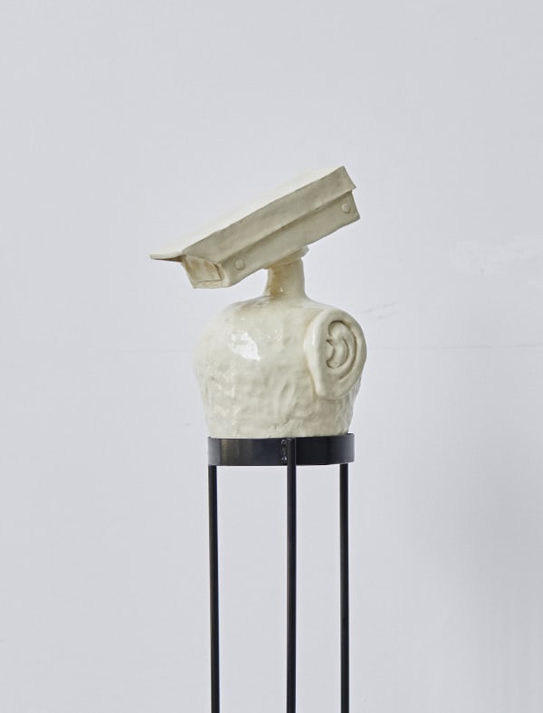 Vicente Prieto Gaggero Cámara de Videovigilancia, 2021 Hand-built pigmented ceramic 34 x 24 x 20 cm