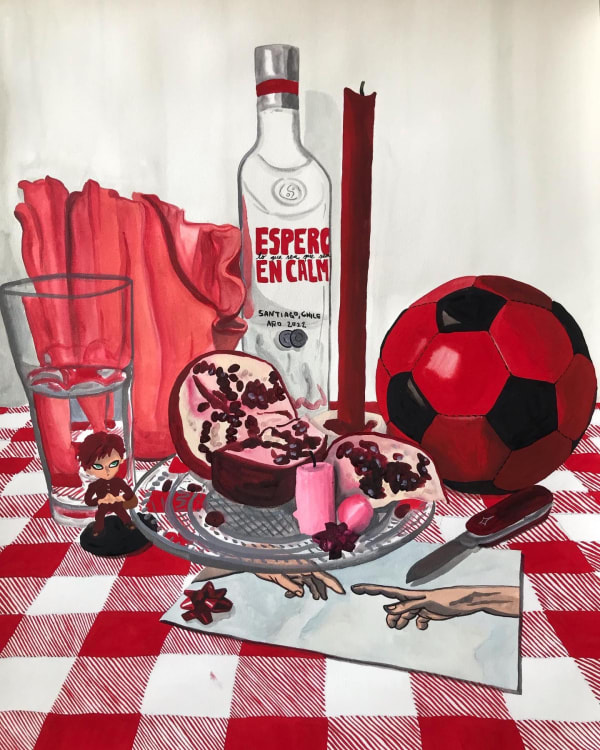 Elisa Alcalde País Latinoamericano, 2022 Watercolour on paper 65 x 50 cm