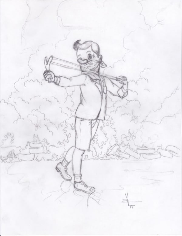 Víctor Castillo Sketch n°33 – Untitled, 2011 - 2021 Graphite on vellum paper 27.9 x 21.6 cm