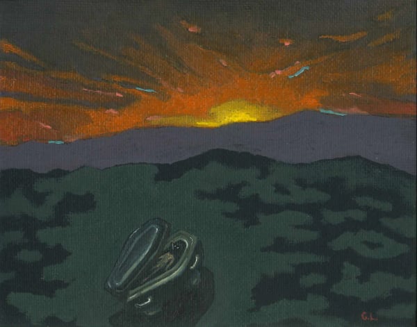 Coco González Lohse La Despedida, 2020 Oil on canvas board 12 x 15 cm