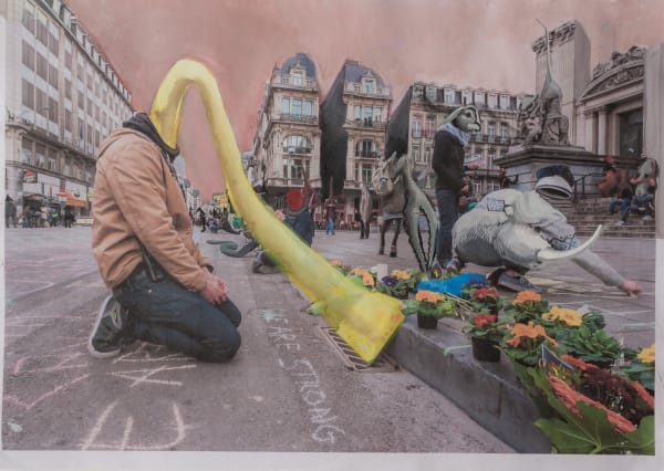 Rokni Haerizadeh, The Sun Shines on a Graveyard and a Garden Alike, and the Rain a Loyal Man from a Traitor Knows not, 2015-17