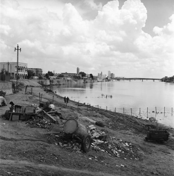 Latif Al Ani, View of the Tigris River, Baghdad, 1962, 2019