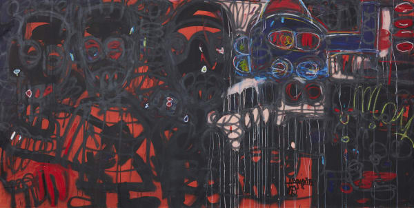 Aboudia, Graffitis, 2020
