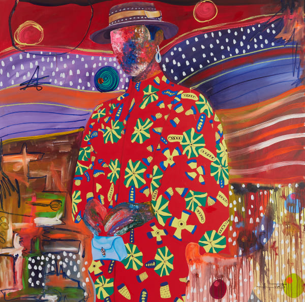 Ajarb Bernard Ategwa, My new wax collection #2, 2021