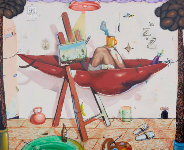 Stijn Bastianen, The sleeping painter, 2021