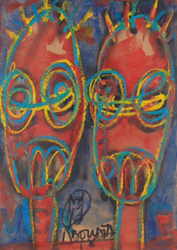 Aboudia, Portrait de Noutchy, 2021