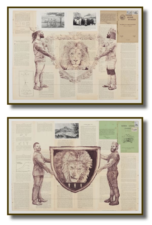 Habib Hajallie, The Salone Dichotomy (diptych), 2022