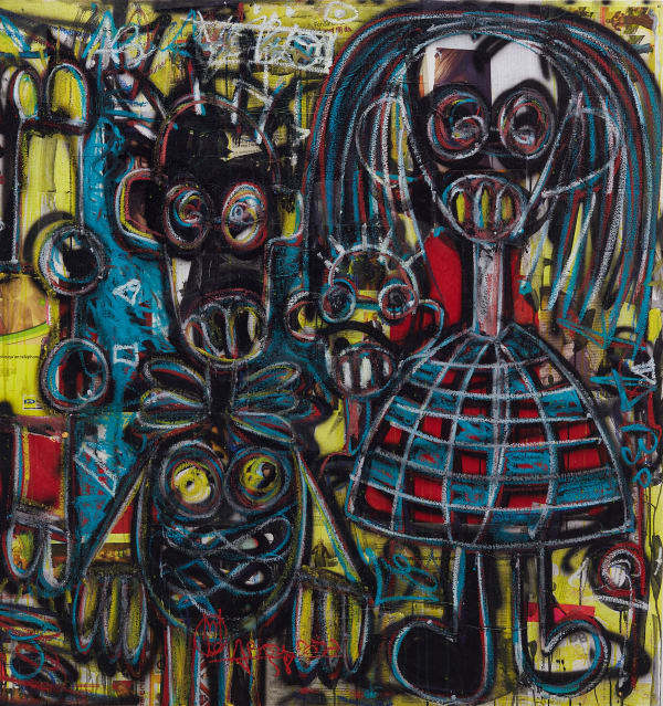 Aboudia, Untitled, 2021