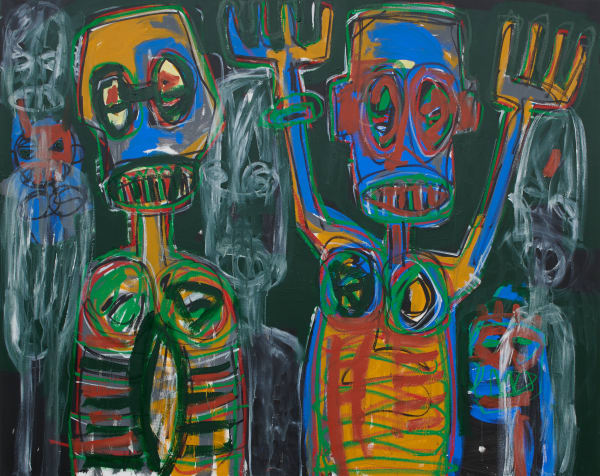 Aboudia, Untitled, 2018