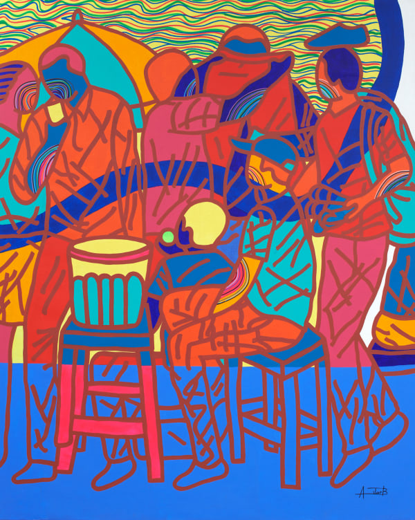 Ajarb Bernard Ategwa, Up and down, 2018