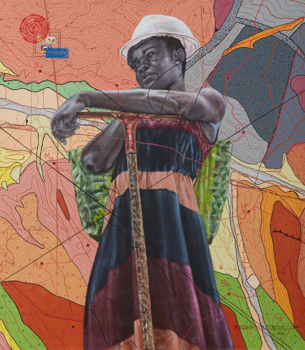Jean David Nkot, ##@ a woman's survival##, 2020
