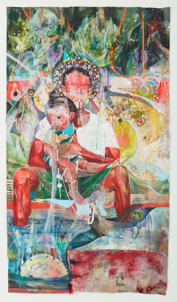 Lavar Munroe, Virgin and Child , 2021