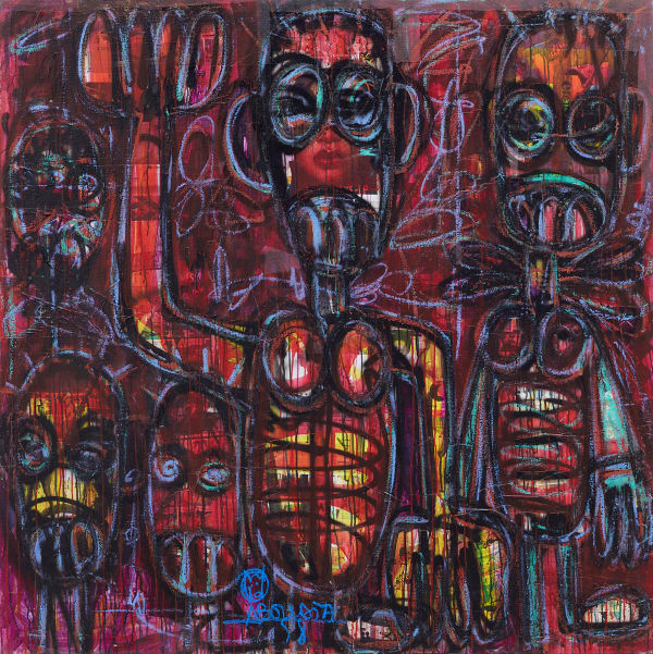 Aboudia, Untitled, 2021