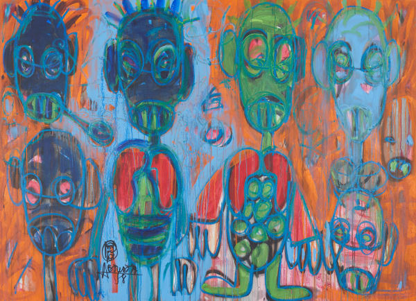 Aboudia, Everbady smook weed, 2021